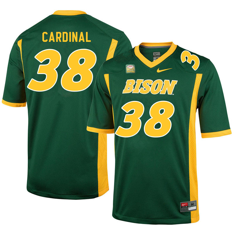 Men #38 Will Cardinal North Dakota State Bison College Football Jerseys Sale-Green